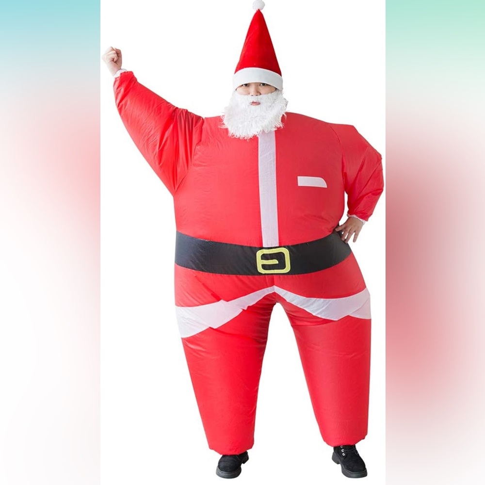 Inflatable Christmas Santa Claus Costume